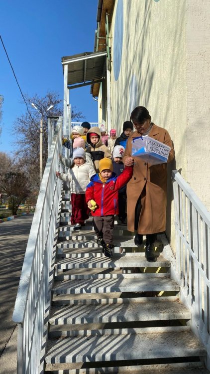 №41 "Айналайын" бөбекжай-бақшасында жоспардан тыс сейсмикалық жаттығу өткізілді.